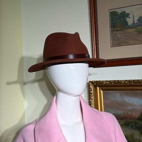 Brixton Messer Fedora 100% Wool Size Small - Picture 2 of 13